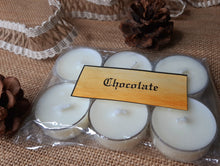 Load image into Gallery viewer, Chocolate Tealight Candles | Set of 6 | Scented Candle | Burning hours: 2 |
