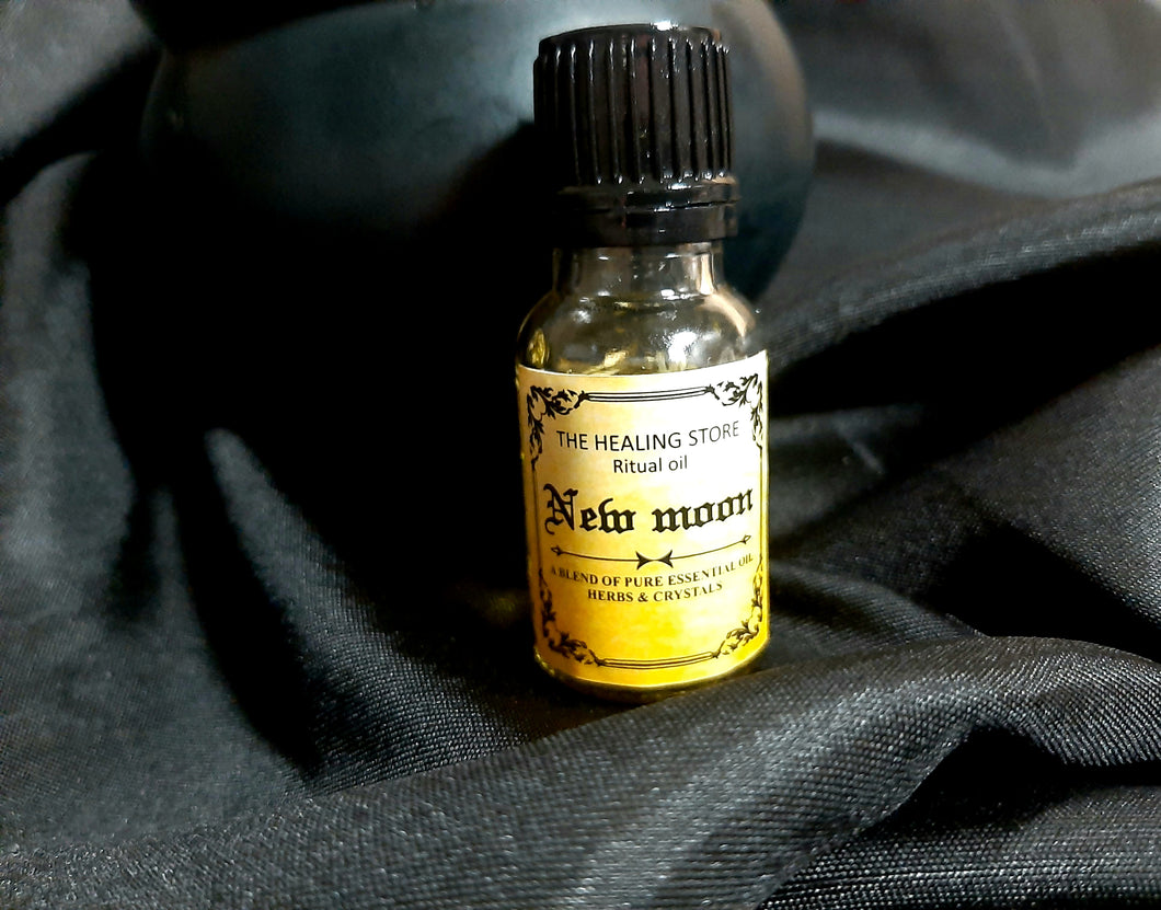 New Moon Ritual Oil | For Hoodoo, Wicca, Conjour, Spellwork | Healing | Meditation | Aromatherapy