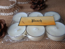 Load image into Gallery viewer, Peach Tealight Candles | Set of 6 | Scented Candle | Burning hours: 2 |
